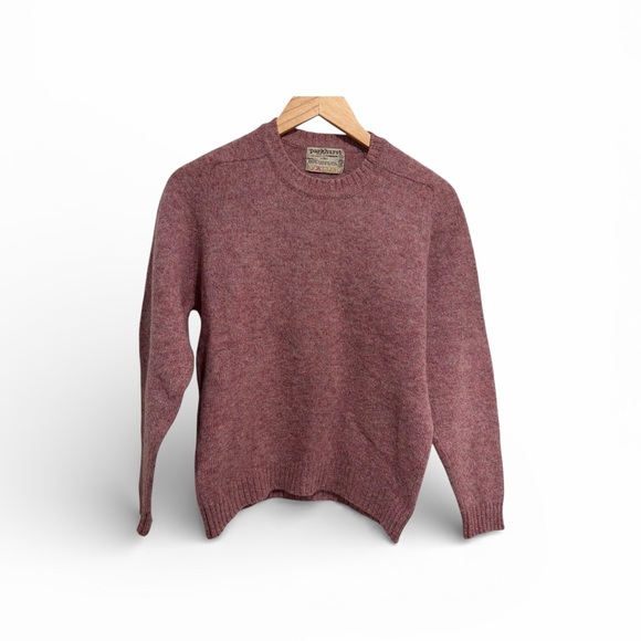 Parkhurst Sweaters - Parkhurst Vintage Dusty Rose 100% Wool Long Sleeve Crew Neck Sweater Canada Made